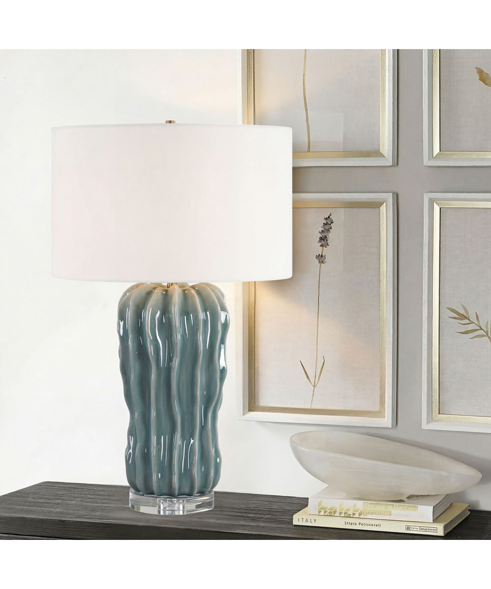 Niese Light Blue Glaze Table Lamp