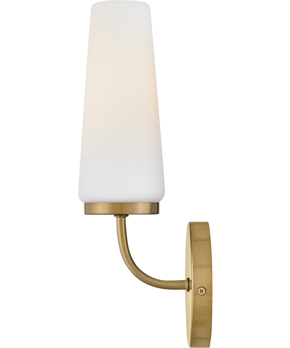 Selma 1-Light Medium Single Light Sconce in Gold