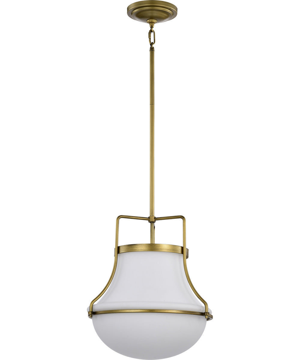 Valdora 1-Light Pendant Natural Brass
