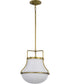 Valdora 1-Light Pendant Natural Brass