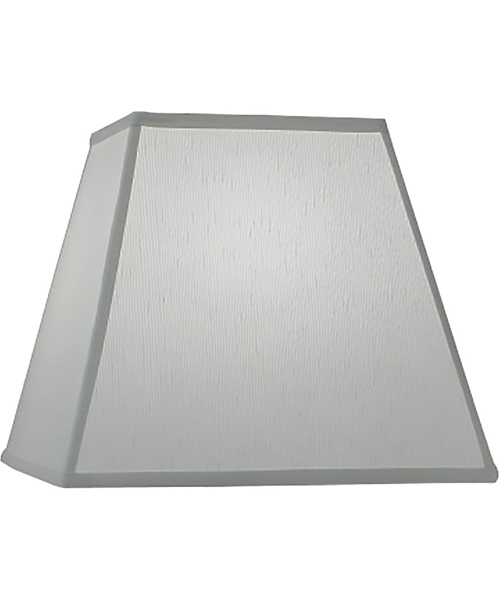 8x14x12 Global White Tapered Square Hardback Lampshade