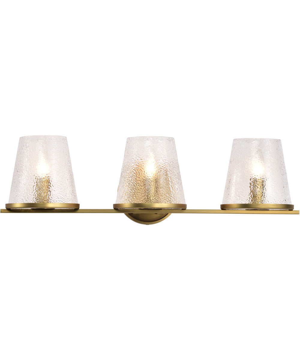 Valentine 3-Light Vanity & Wall Vintage Brass