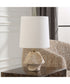 Indent Travertine Accent Lamp