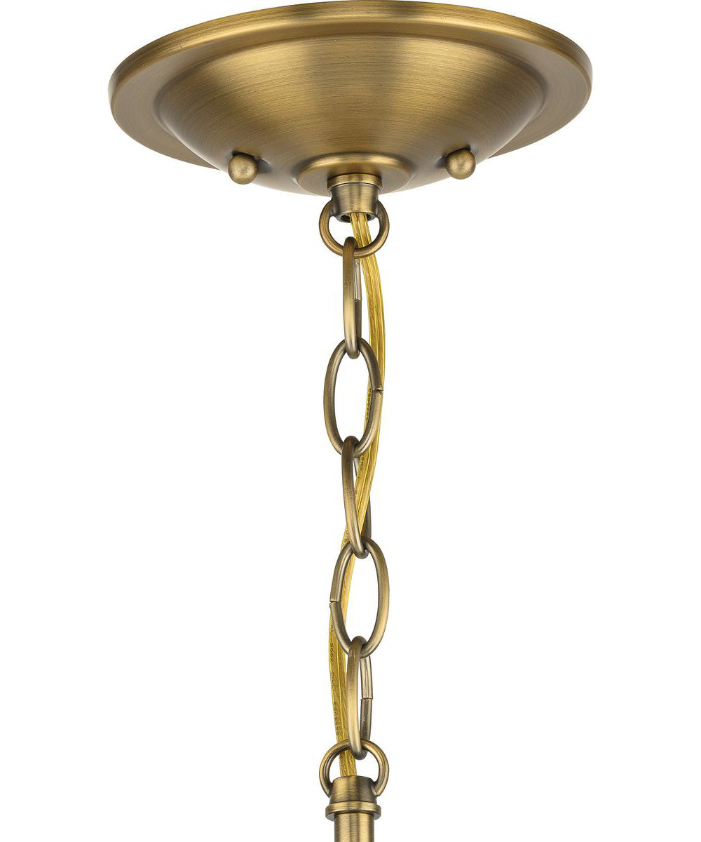 School House 1-Light Mini-Pendant Vintage Brass