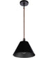 Blake 1-Light Lighting Flat Black/Satin Brass
