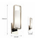 6"w City Loft 1-Light Wall Sconce Polished Nickel Finish with Etched White Opal Glass Shade