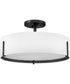 Halle 4-Light Medium Semi-Flush Mount in Black