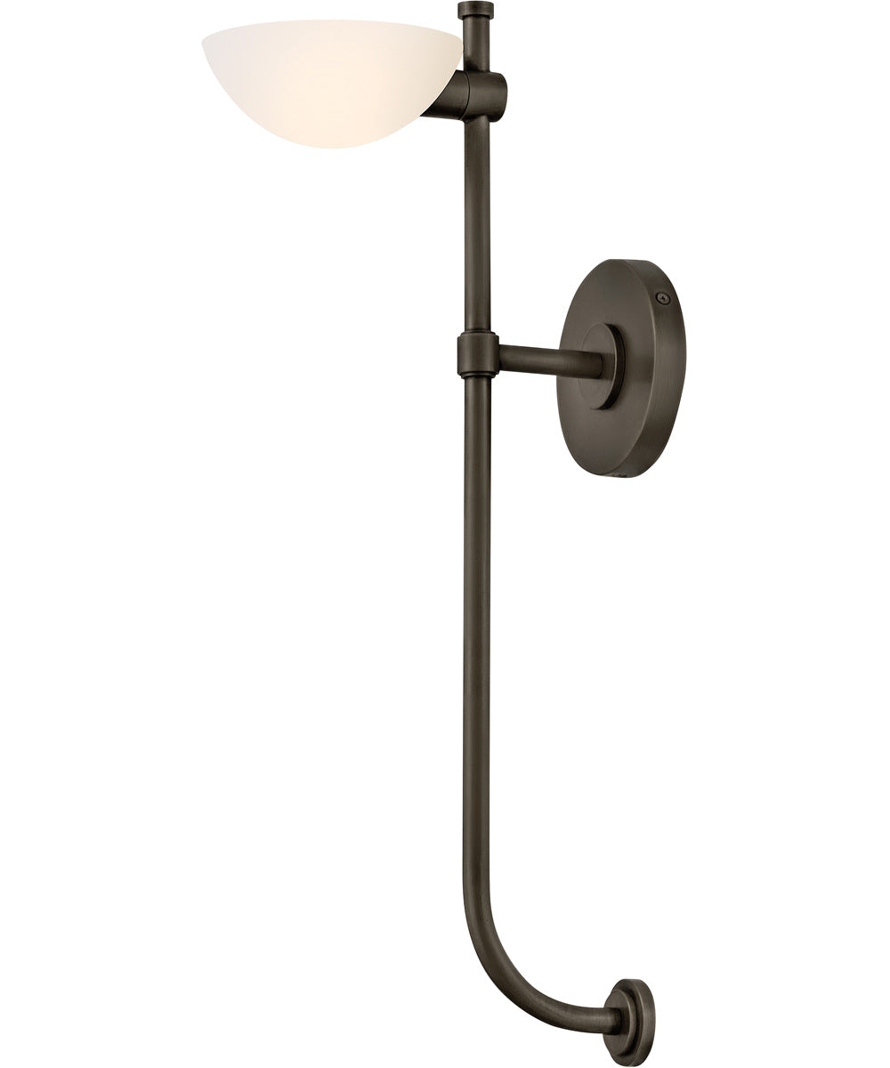 Merit 1-Light Large Single Light Sconce in Black Oxide