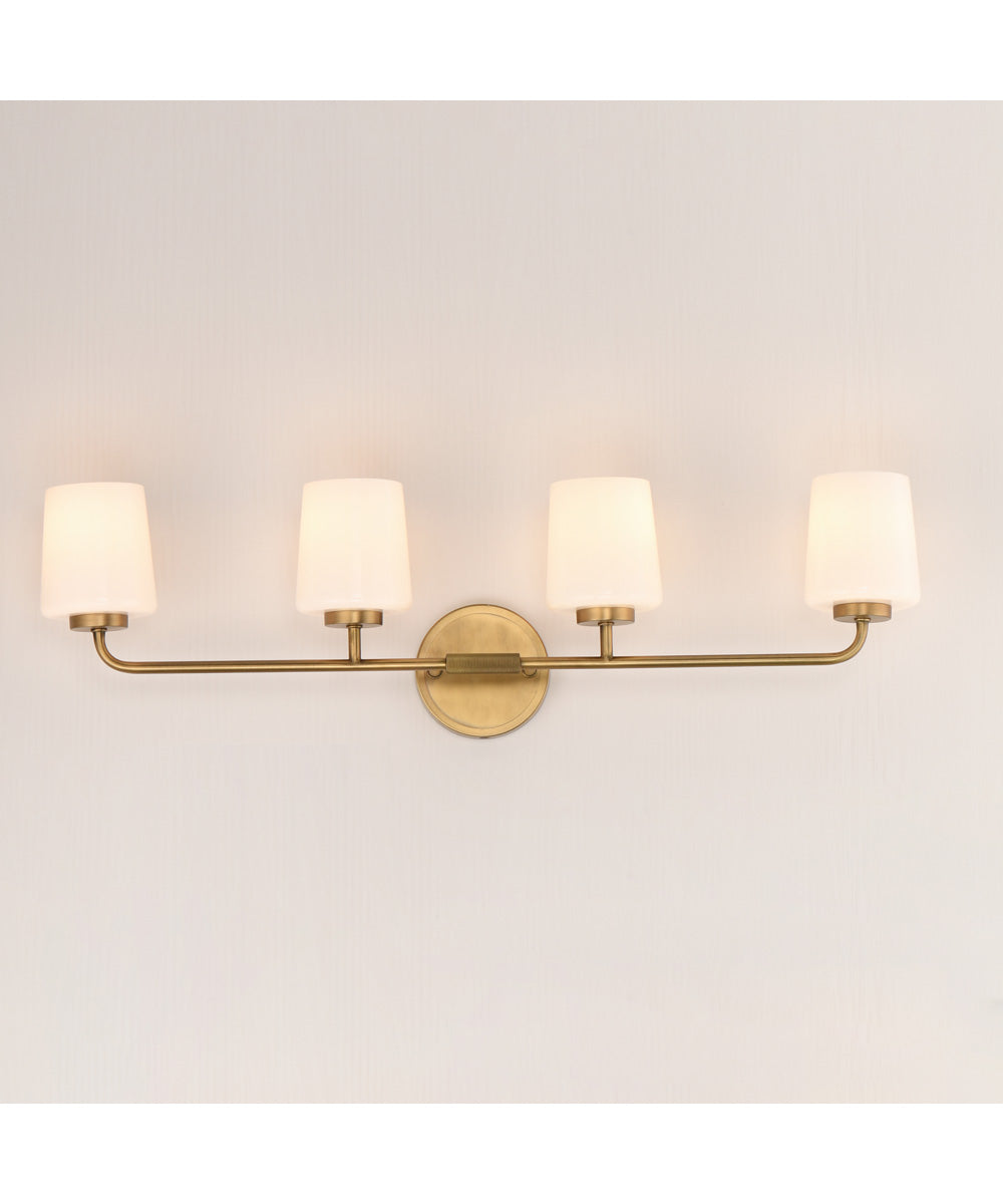 Durham 4-Light Bath Vanity Natural Aged Brass
