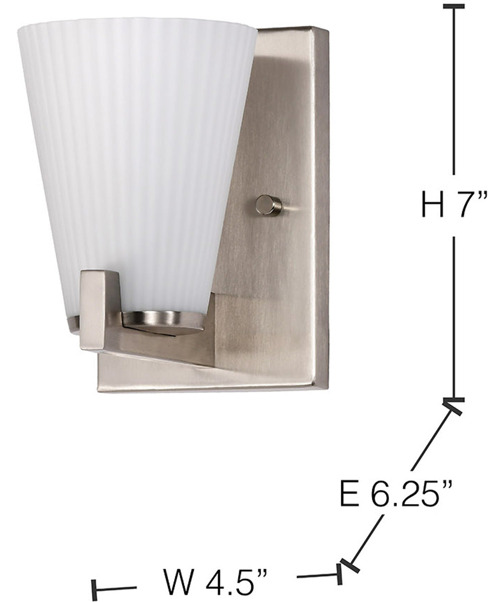 Royale 1-Light Vanity & Wall Brushed Nickel