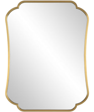 Athena Brushed Brass Mirror