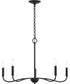 Ilia 5-Light Chandelier Matte Black