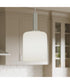 Reines 1-Light Pendant with Opal Glass Shade Brushed Nickel