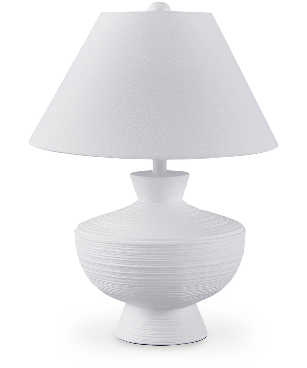 Harelwood Poly Table Lamp White