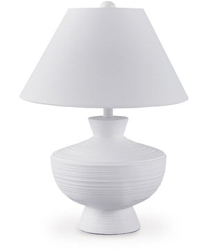 Harelwood Poly Table Lamp White