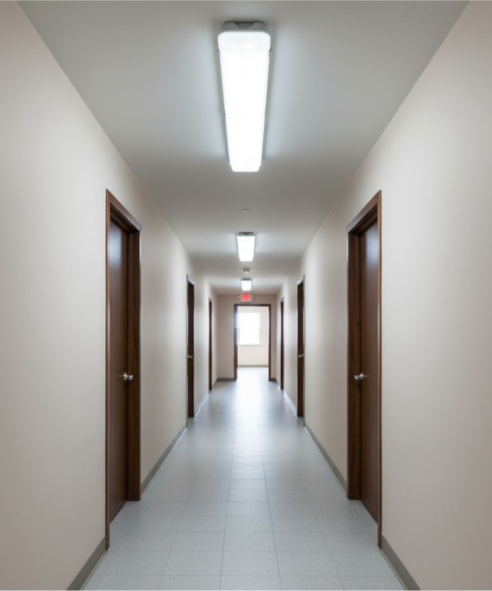 50"w Linear Vapor Tight 1-Light Integrated LED Light Strip [6 PACK] by RP Lighting