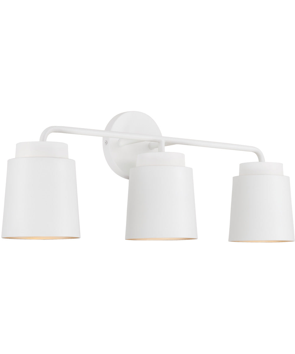 Pratt 3-Light Vanity Matte White