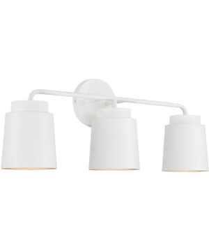 Pratt 3-Light Vanity Matte White
