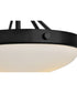Gus 3-Light Medium Semi-Flush Mount in Black