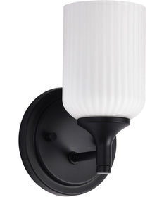 Solara 1-Light Vanity & Wall Matte Black