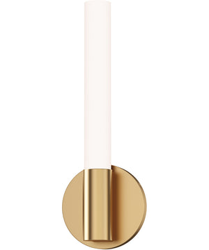 Tubi 14 inch 5CCT LED Wall Sconce Natural Aged Brass