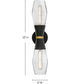 Livie 2-Light Large Two Light Sconce in Black