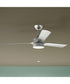 Axion II 52 in. 3-Blade Modern LED Ceiling Fan Brushed Nickel