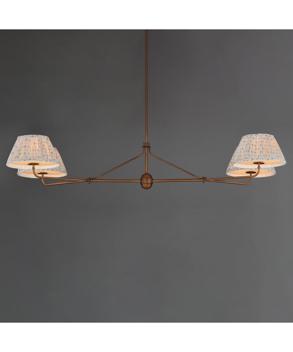 Dunbridge 4-Light Chandelier Weathered Brass