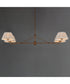 Dunbridge 4-Light Chandelier Weathered Brass