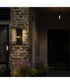 Shaw 25 inch 1 Light Outdoor Wall Light with Clear Glass Textured Black