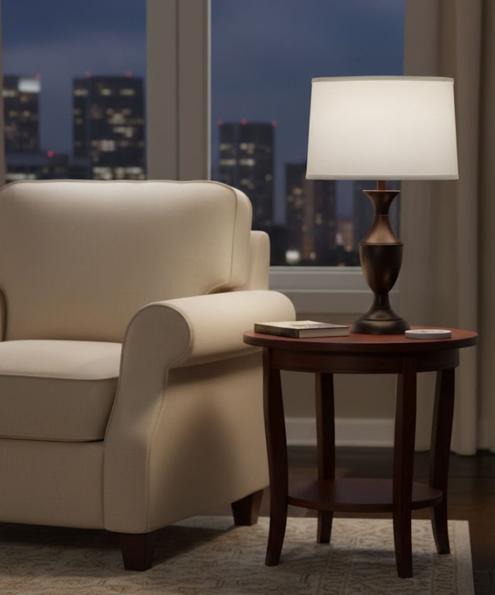 14x15x9 Natural Butcher Linen Drum Hardback Lampshade