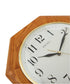Wall Clock Medium Brown Solid Oak