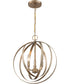 16"W Pendleton 3-Light Pendant Burnished Brass