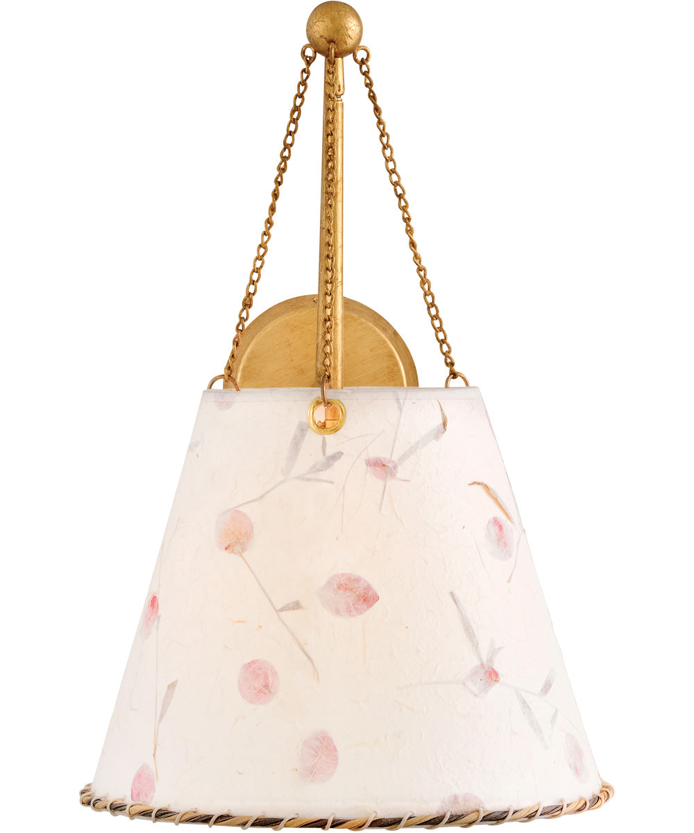 Primrose 1-Light Large Sconce in Distressed Brass