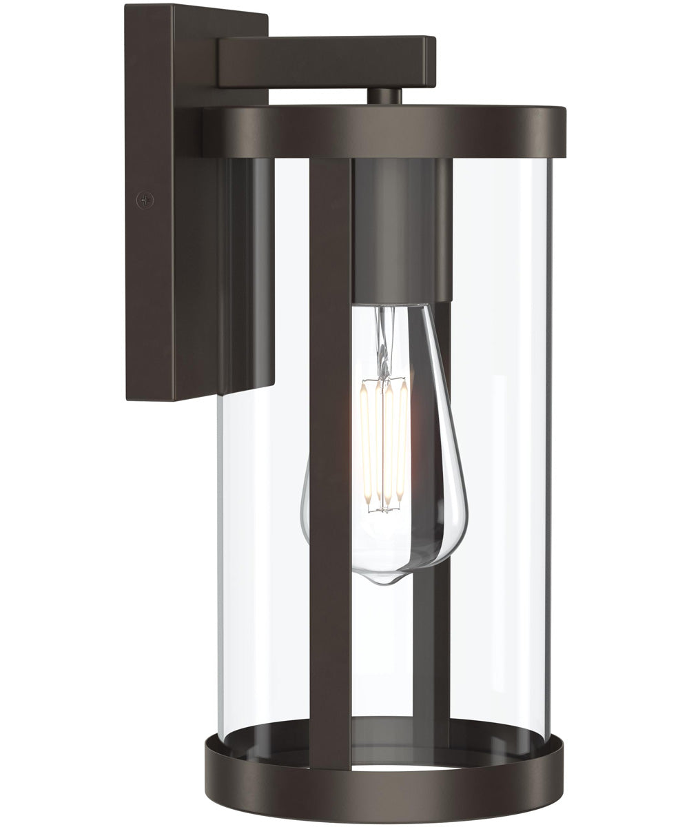 Kagen Medium Outdoor Wall Light with Clear Glass Panels Antique Bronze