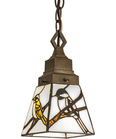 5" Square Backyard Friends Mini Pendant