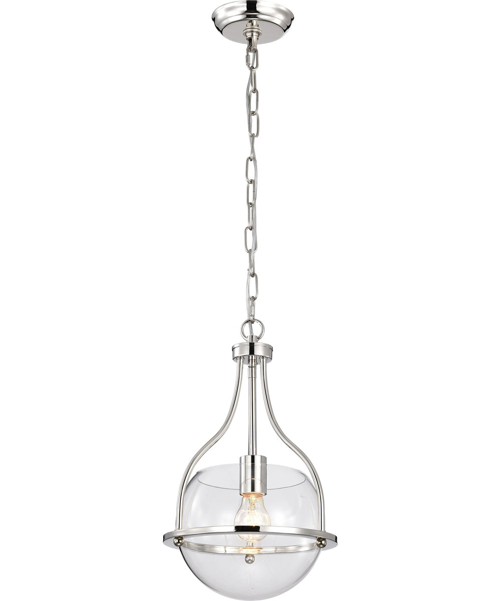 Amado 1-Light Pendant Polished Nickel