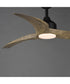 Drifter 52 inch Outdoor Fan w LED Black / Driftwood