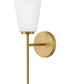 Bri 1-Light Medium Single Light Vanity in Lacquered Brass