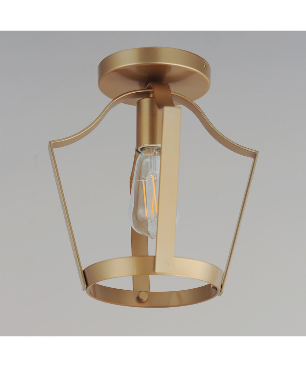 Arden Single Pendant / Semi Flush Natural Aged Brass