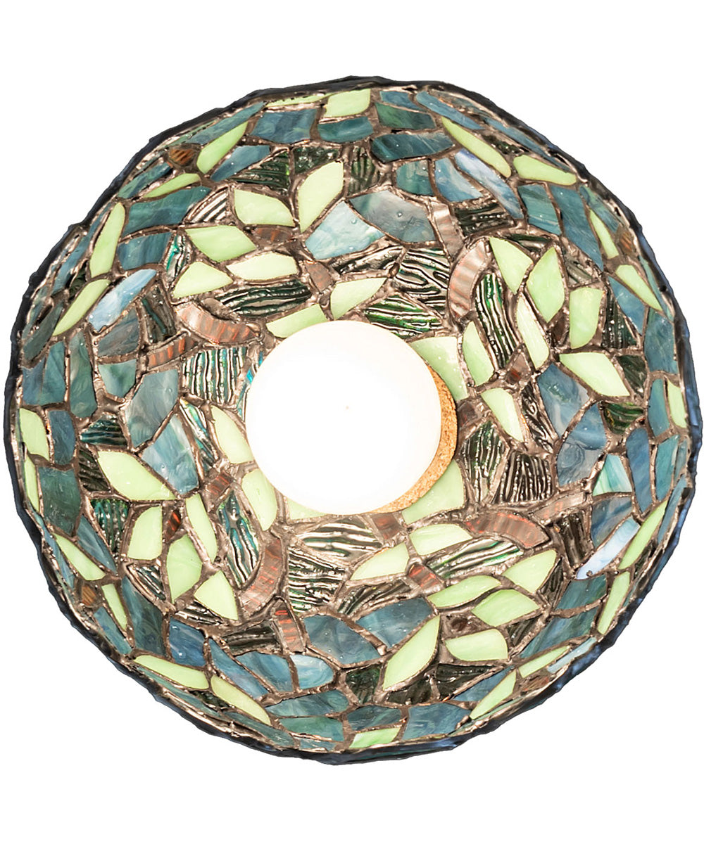 8" Wide Nightfall Wisteria Flushmount