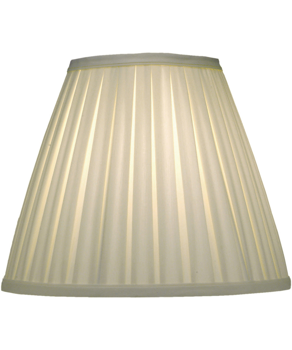 6x12x10 Ivory Shadow Box Pleat Empire Softback Lampshade