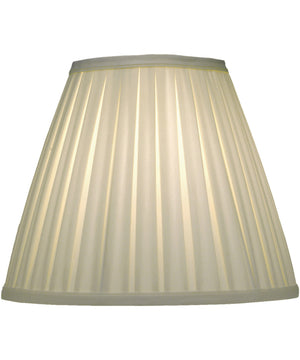 6x12x10 Ivory Shadow Box Pleat Empire Softback Lampshade