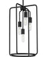 Bonn 4-Light Farmhouse Pendant Light Matte Black