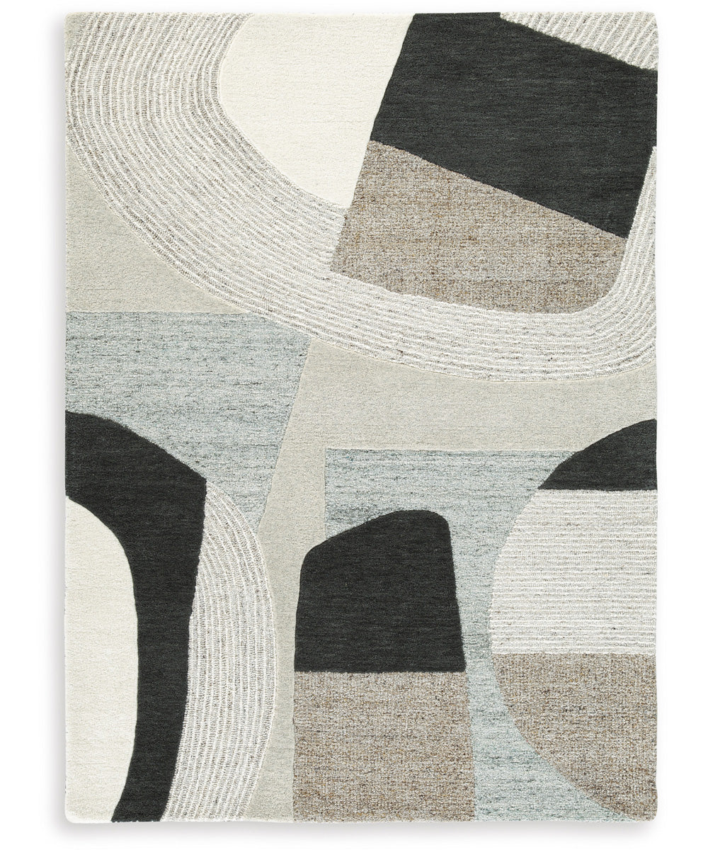 Edrickhill Medium Rug Grayish Teal/Taupe/Cream