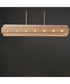 Seacliff 7 Light Linear Pendant Natural Aged Brass