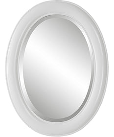 22x30" Wall Mirror in a Clean Crisp White Finish