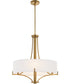 Imperial 4-light Pendant Brushed Brass