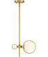 Teatro 1 Light Pendant Brushed Gold