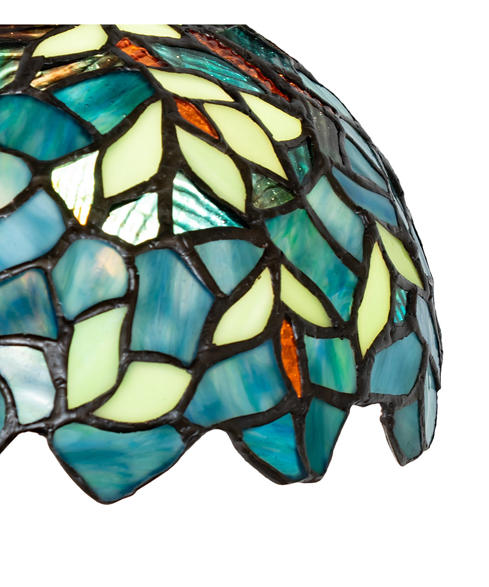 8" Wide Nightfall Wisteria Wall Sconce